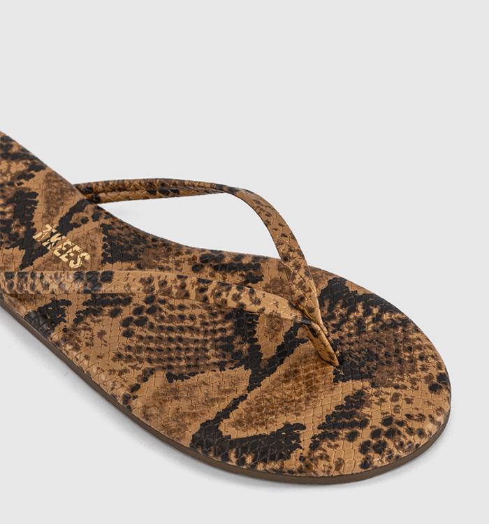 TKEES Studio Exotic Flip Flops Snake