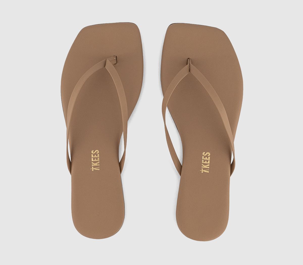 TKEESSquare Toe Lily Flip FlopsCocobutter