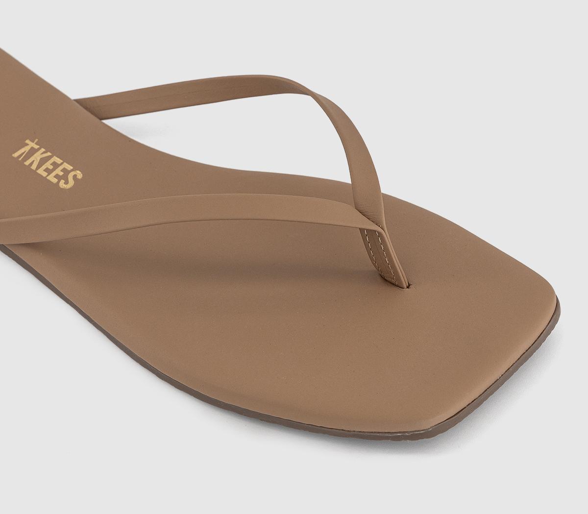 TKEESSquare Toe Lily Flip FlopsCocobutter