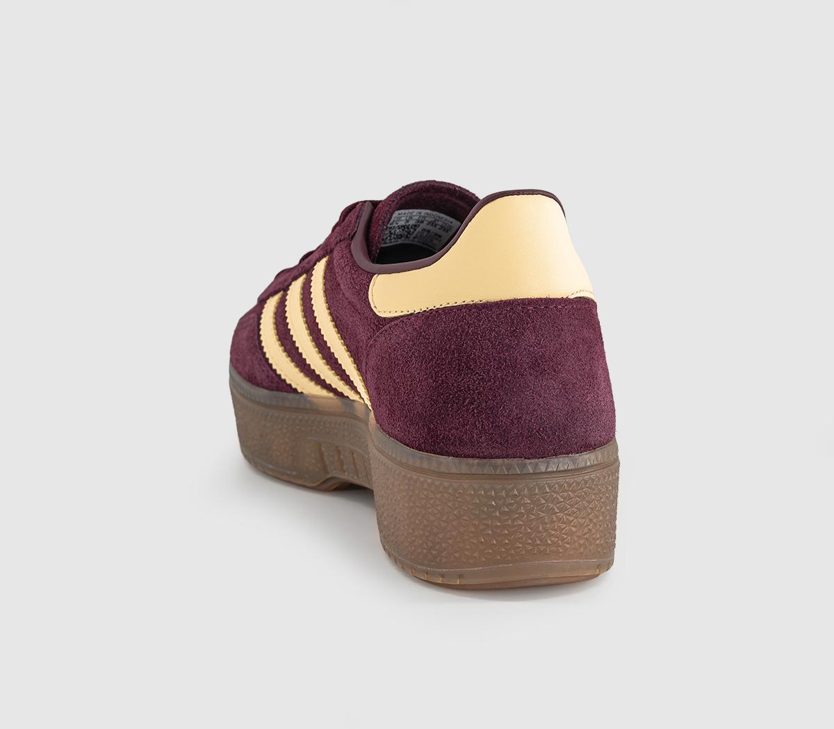 adidasHandball Spezial Bold TrainersMaroon Orange Tint Gum