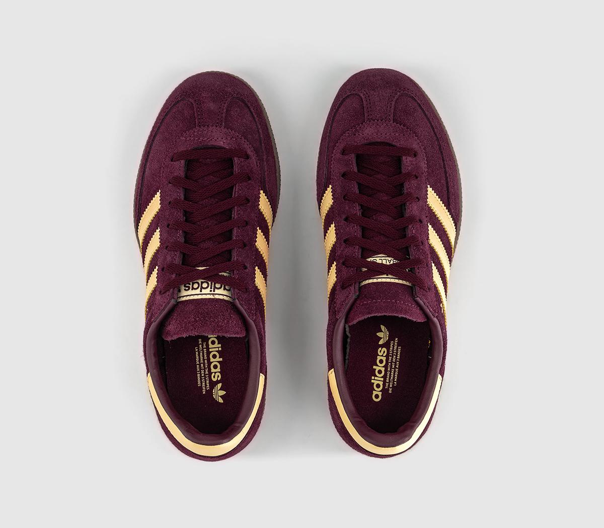 adidasHandball Spezial Bold TrainersMaroon Orange Tint Gum