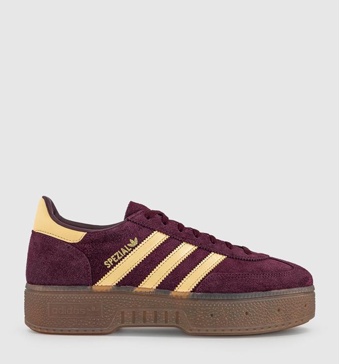 adidas Handball Spezial Bold Trainers Maroon Orange Tint Gum