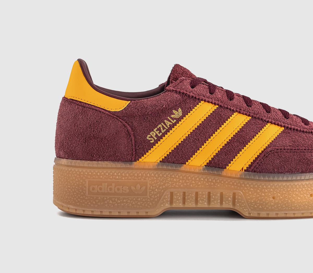 adidasHandball Spezial Bold TrainersShadow Red Crew Yellow Gum