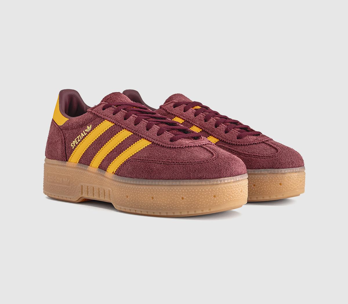 adidasHandball Spezial Bold TrainersShadow Red Crew Yellow Gum