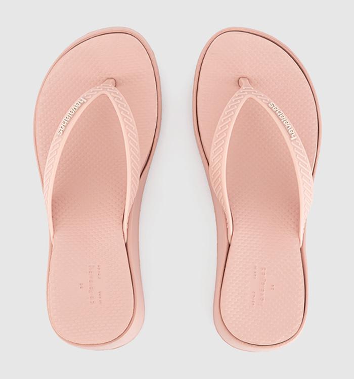 Havaianas High Platform Flip Flops Ballet Rose