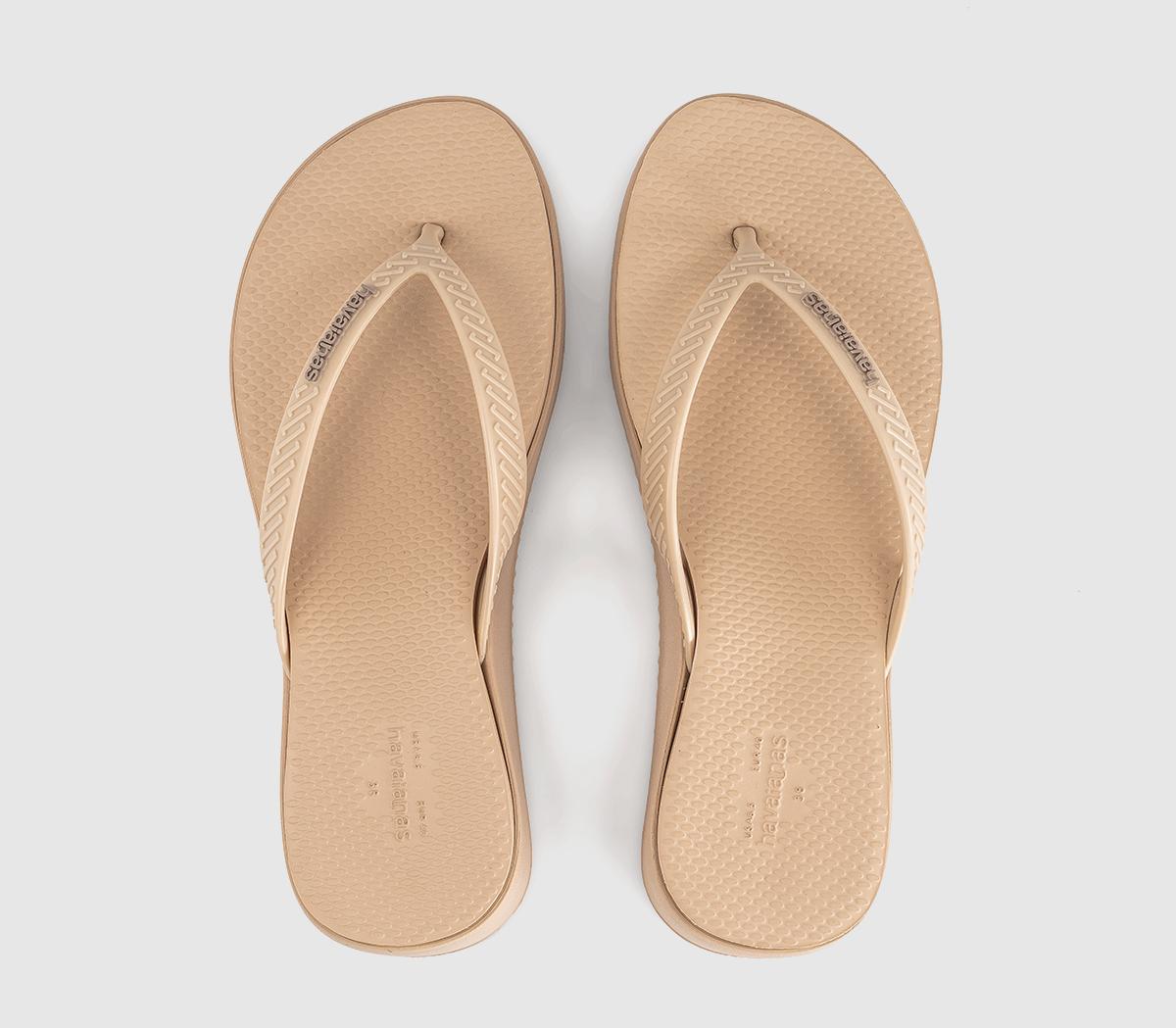 HavaianasHigh Platform Flip FlopsGolden