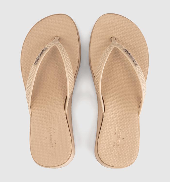 Havaianas High Platform Flip Flops Golden