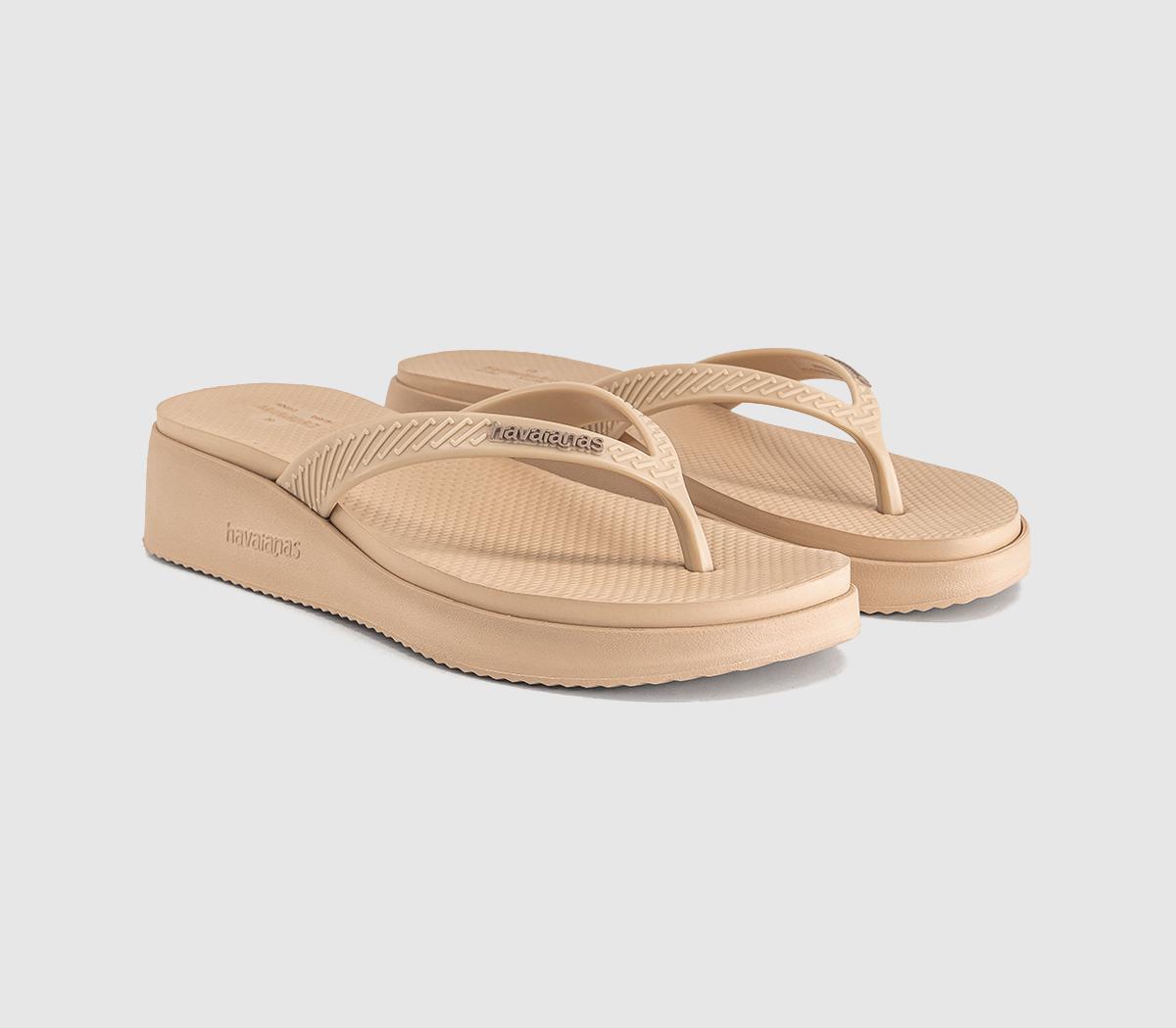 HavaianasHigh Platform Flip FlopsGolden