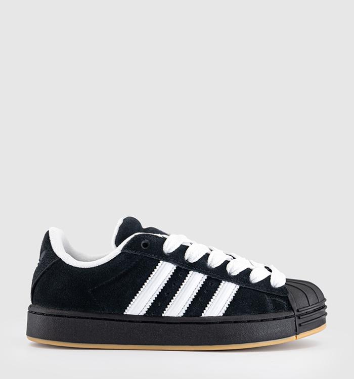 adidas Superstar ST Trainers Crystal White Black Gum - Unisex Sports