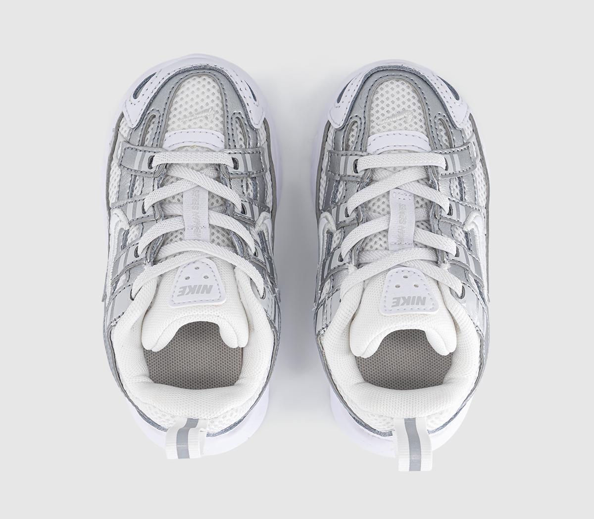 NikeP-6000 Infant TrainersWhite White Photon Dust Metallic Silver
