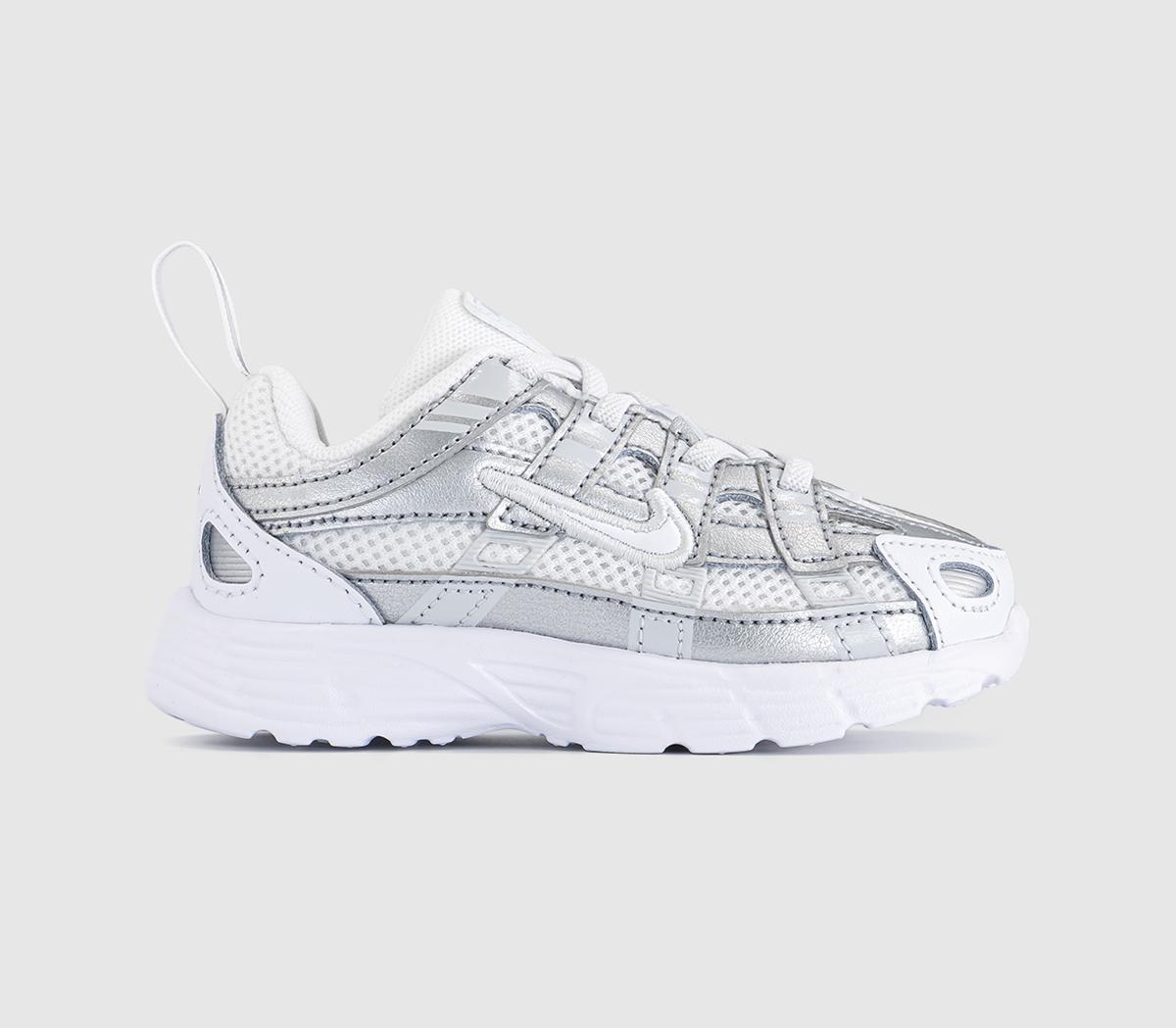 NikeP-6000 Infant TrainersWhite White Photon Dust Metallic Silver