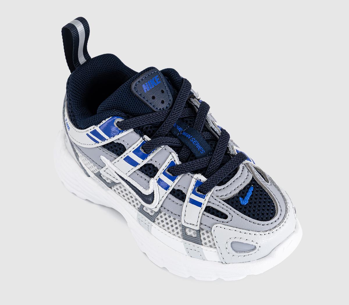 NikeP-6000 Infant TrainersWolf Grey Blue Eclipse Summit White