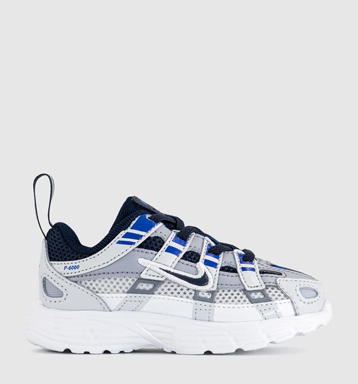 Nike P-6000 Infant Trainers Wolf Grey Blue Eclipse Summit White
