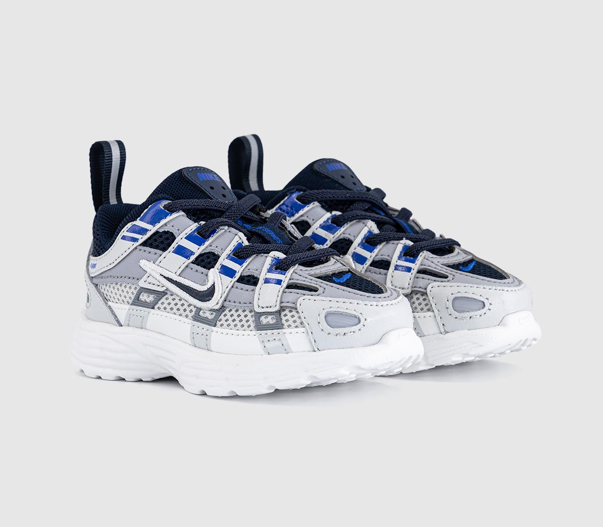 NikeP-6000 Infant TrainersWolf Grey Blue Eclipse Summit White