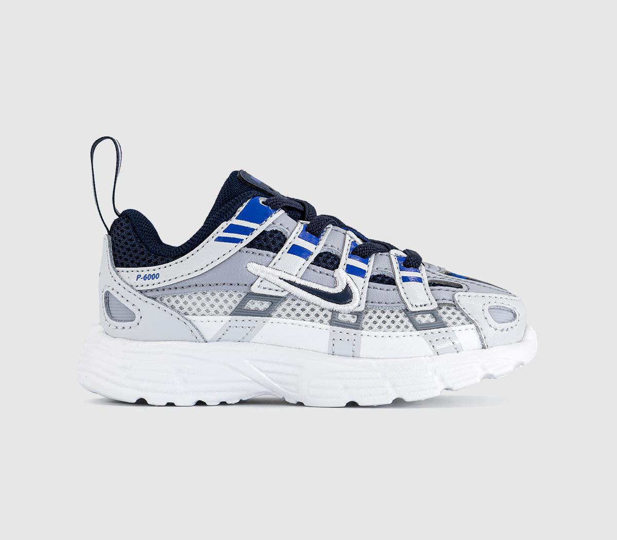 NikeP-6000 Infant TrainersWolf Grey Blue Eclipse Summit White