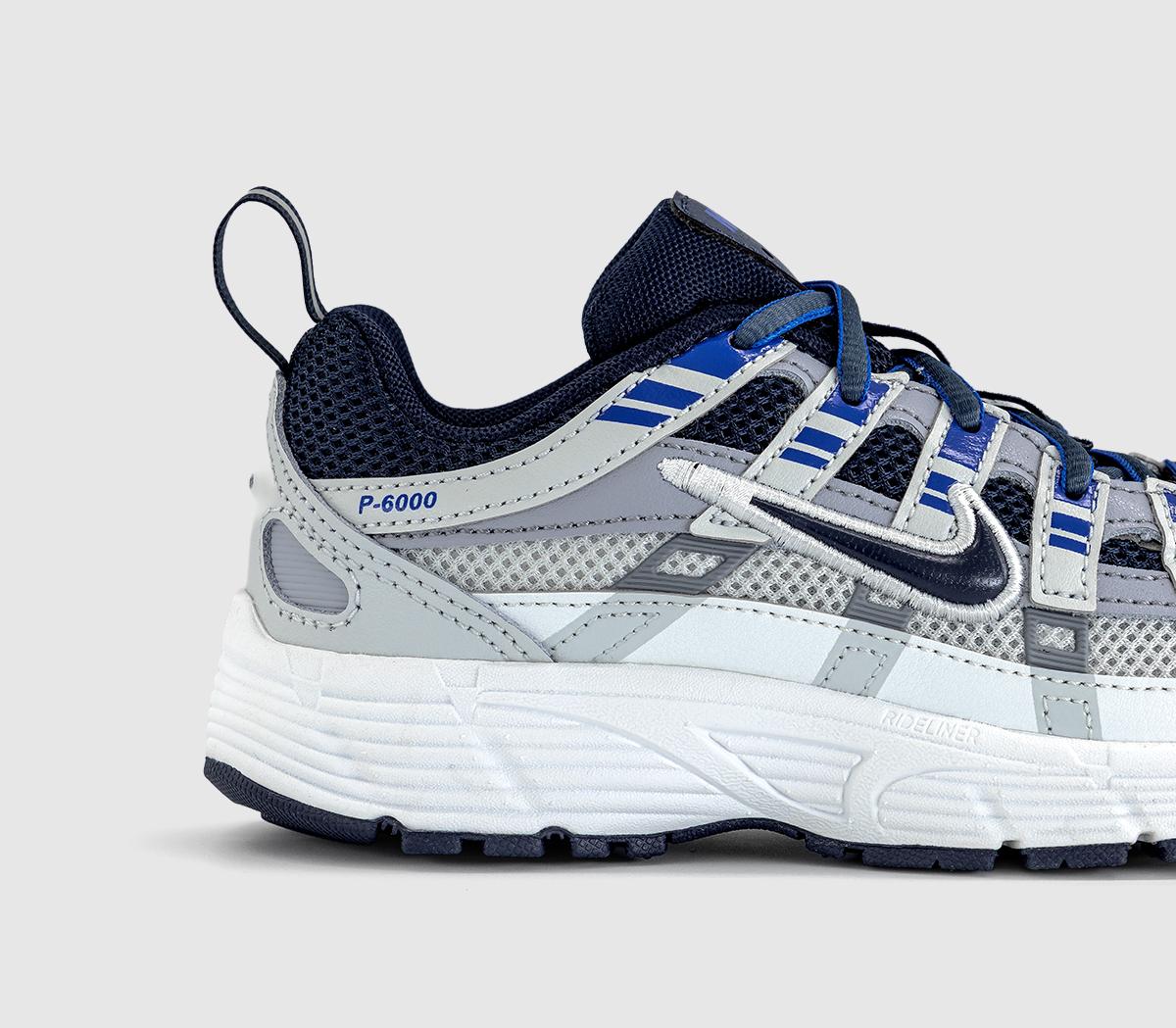 NikeP-6000 Youth TrainersWolf Grey Blue Eclipse Summit White