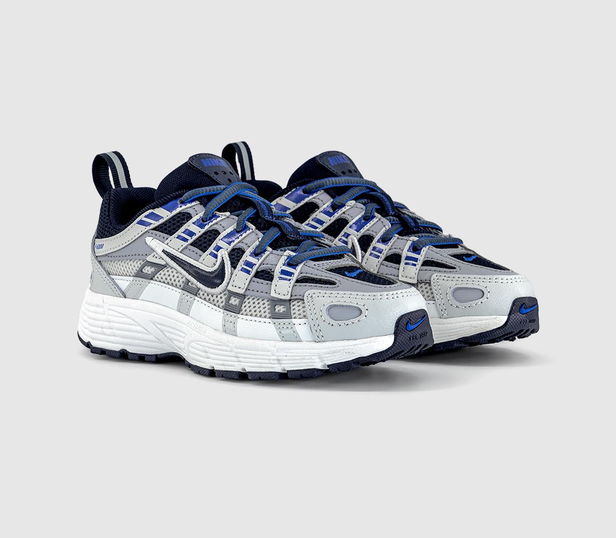 NikeP-6000 Youth TrainersWolf Grey Blue Eclipse Summit White