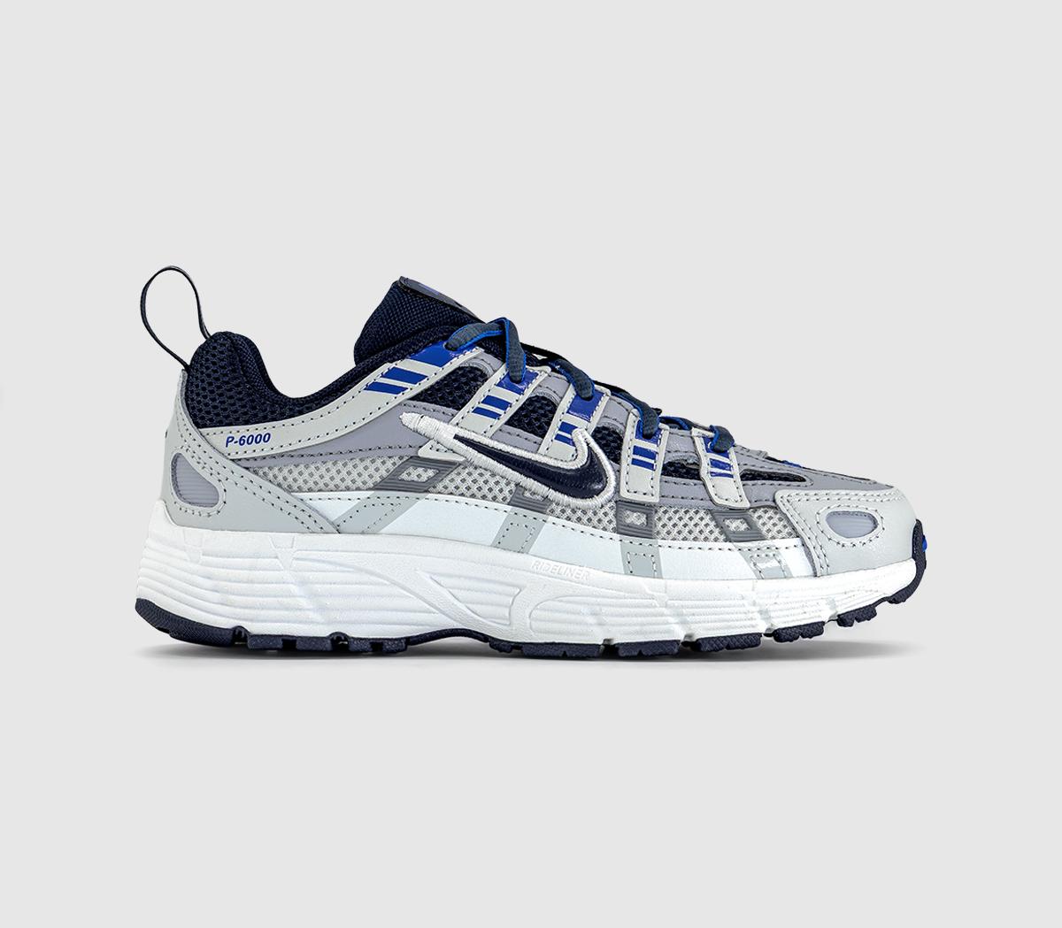 NikeP-6000 Youth TrainersWolf Grey Blue Eclipse Summit White