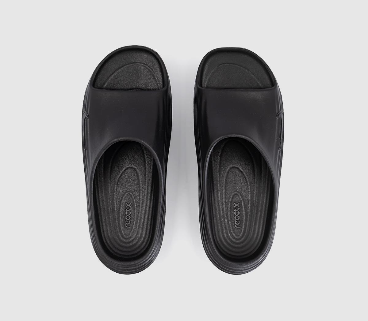 Nike Reactx Rejuven8 Sliders Black - Men's Sliders