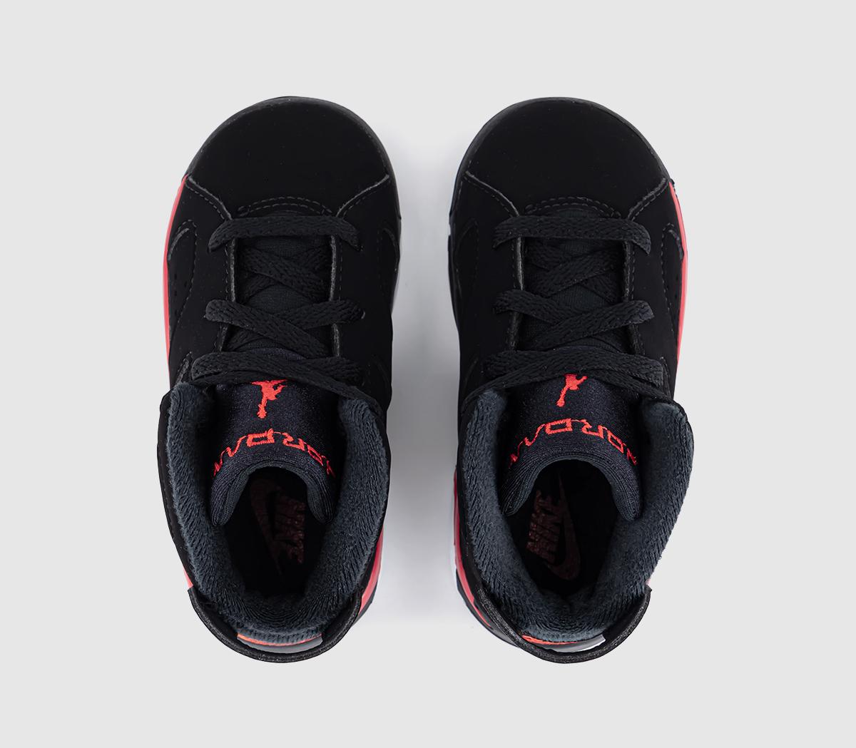 JordanJordan 6 Retro Toddler TrainersBlack Light Crimson
