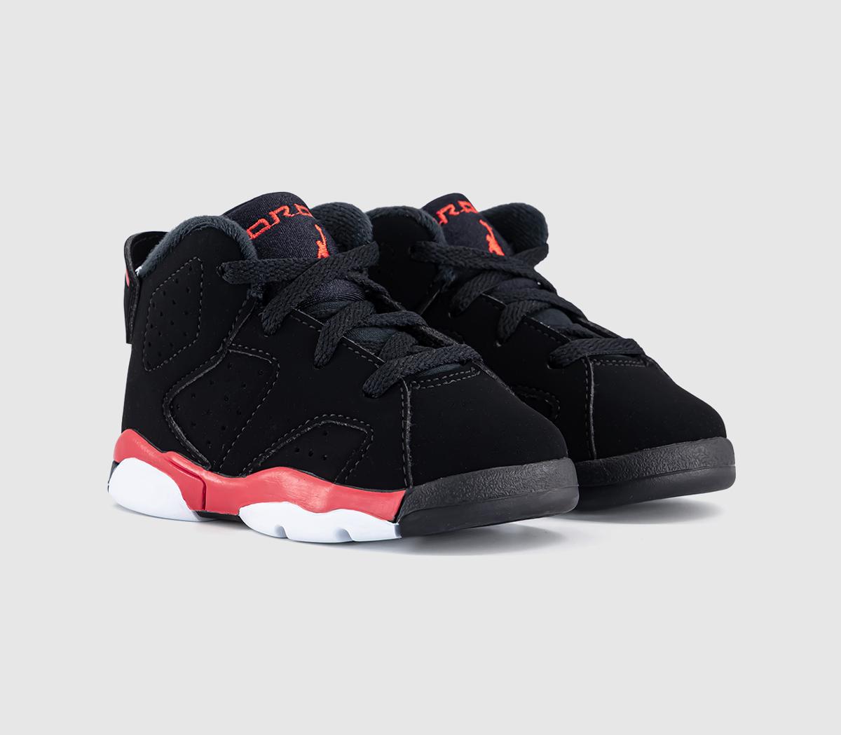 JordanJordan 6 Retro Toddler TrainersBlack Light Crimson