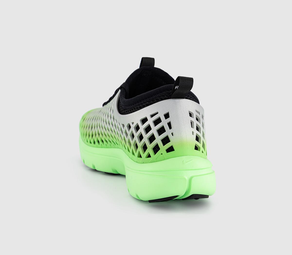 NikeRejuven8 Run TrainersMetallic Silver Black Voltage Green Sp Qs