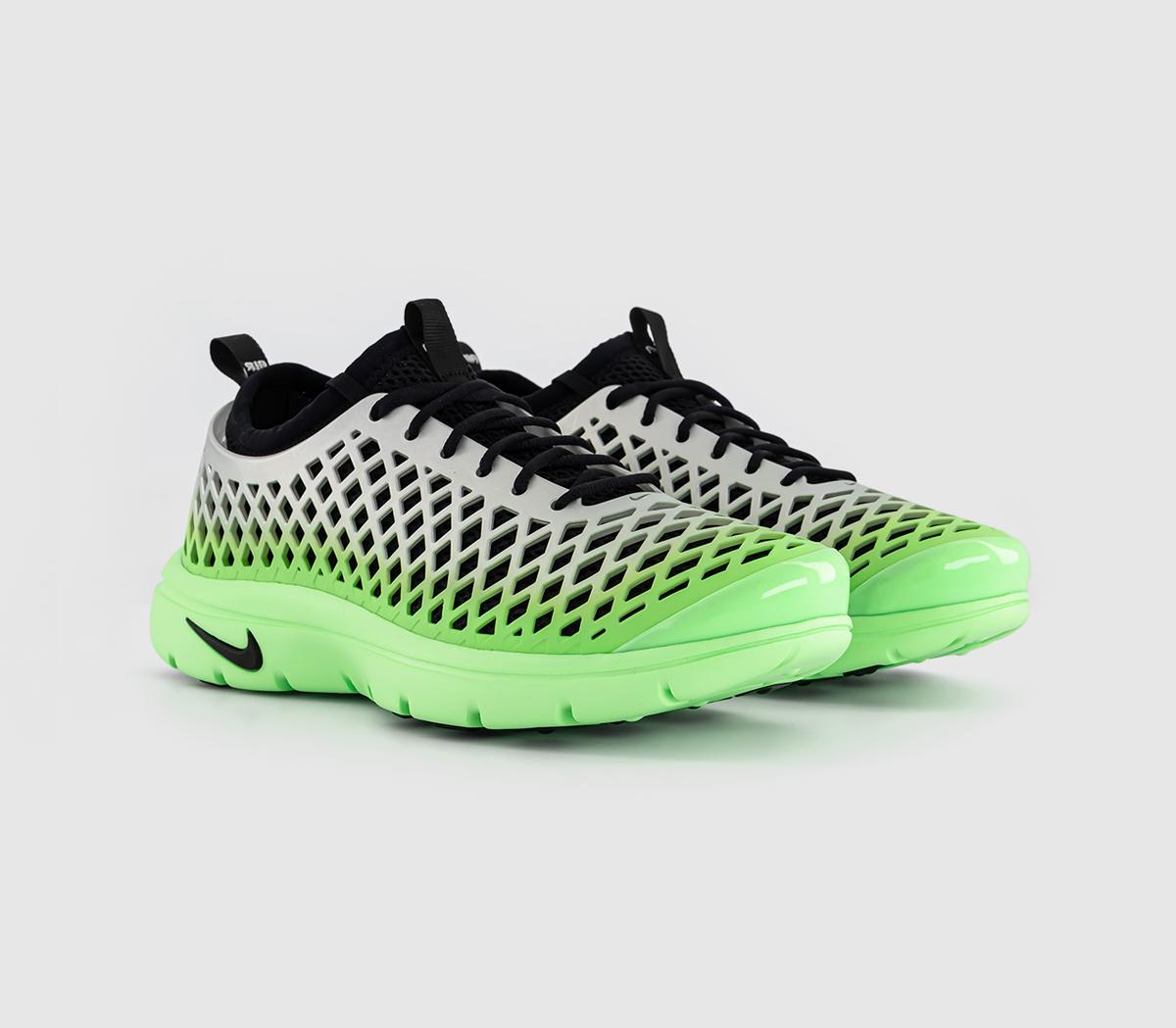 NikeRejuven8 Run TrainersMetallic Silver Black Voltage Green Sp Qs