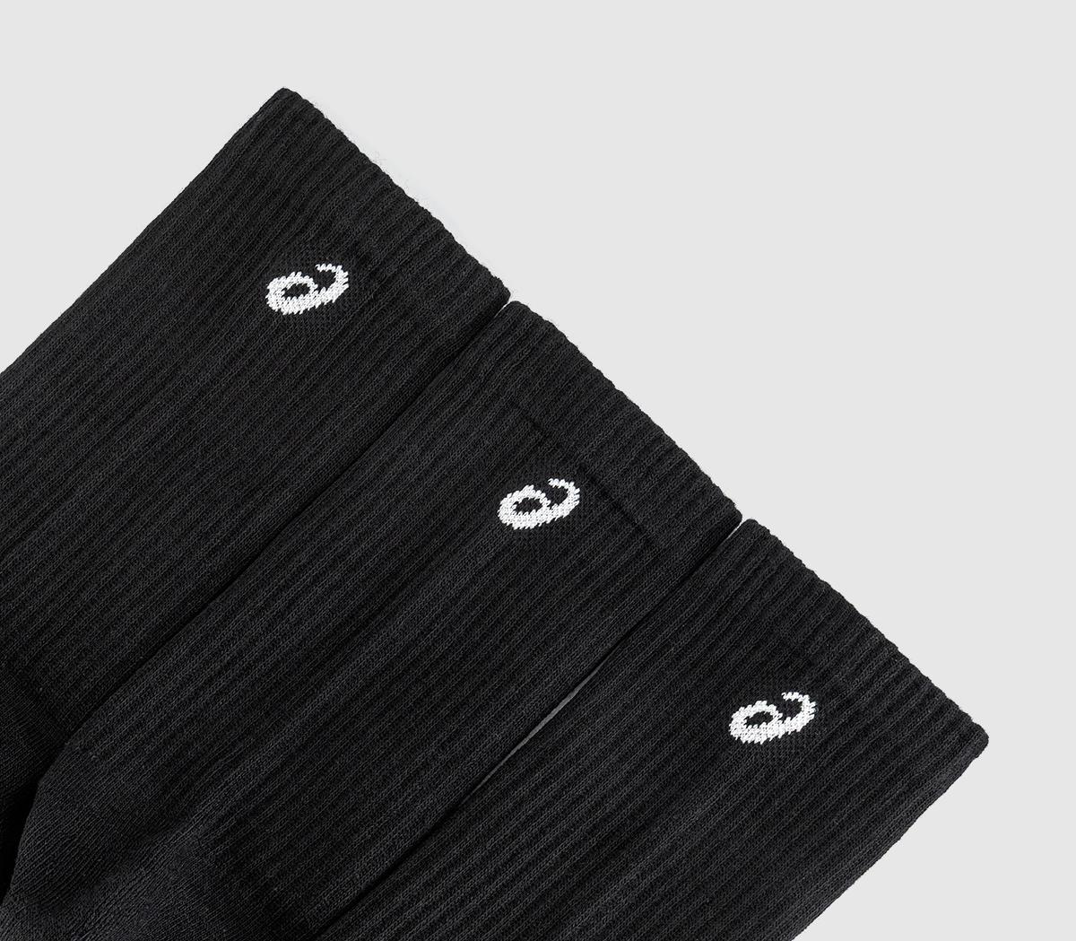 ASICS3pk Crew SocksBlack White