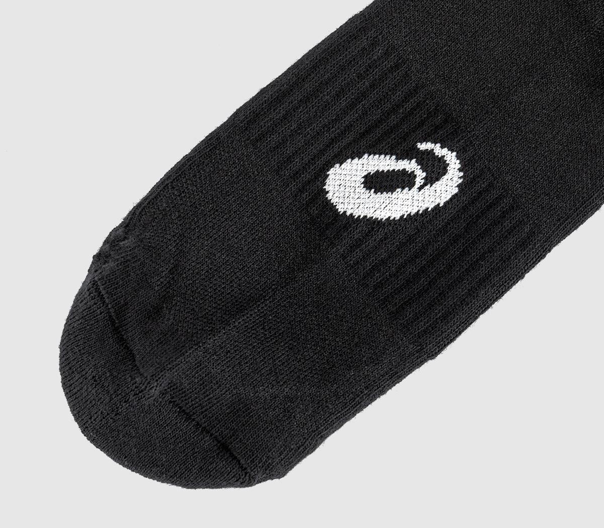 ASICS3pk Crew SocksBlack White