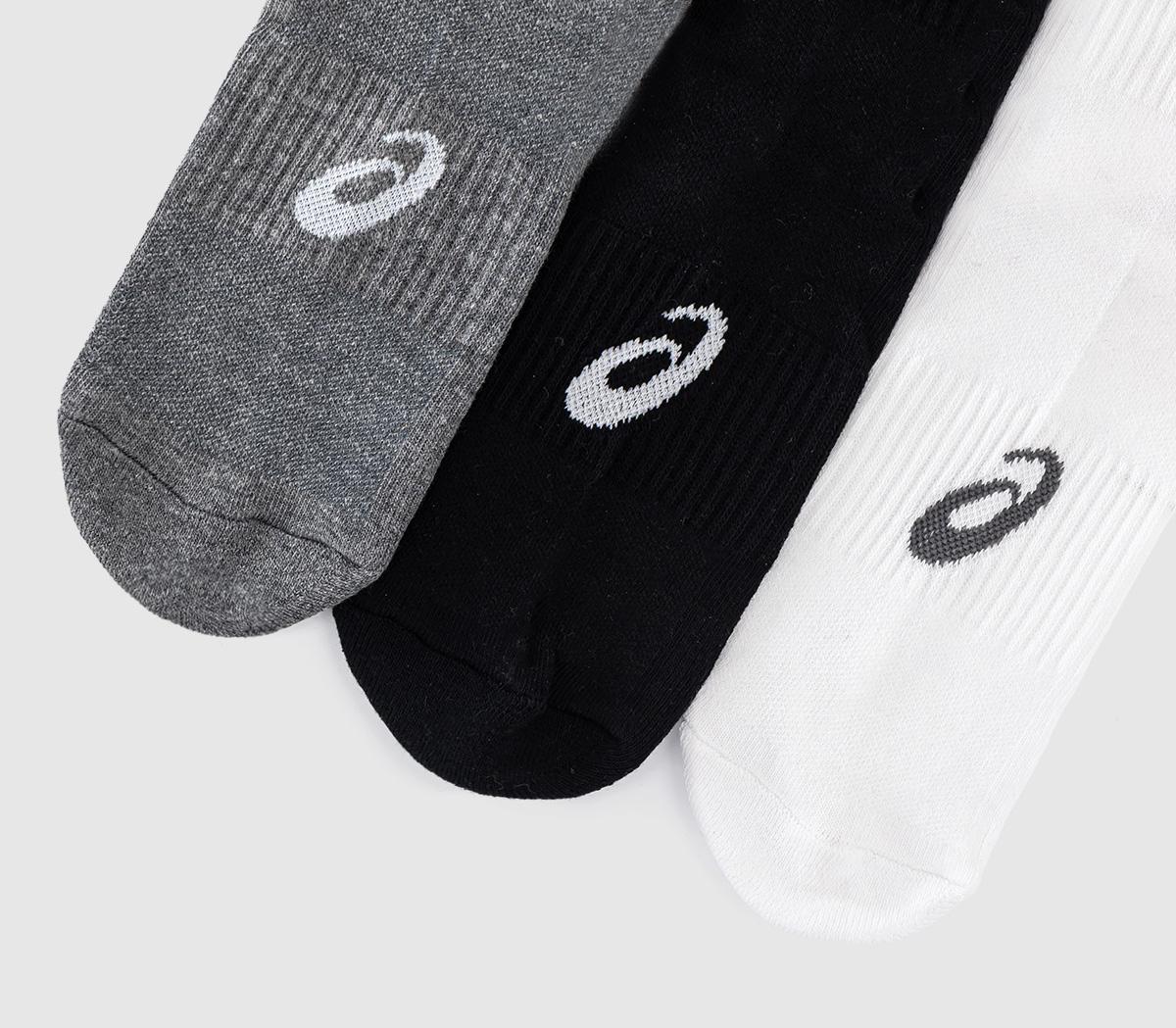ASICS3pk Crew SocksWhite Black Grey