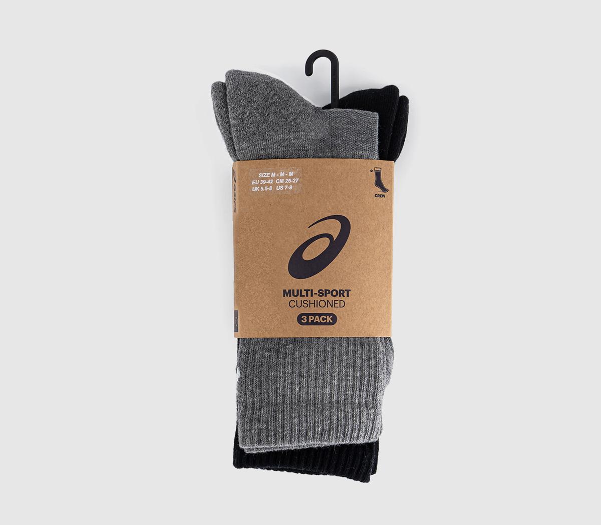 ASICS3pk Crew SocksWhite Black Grey