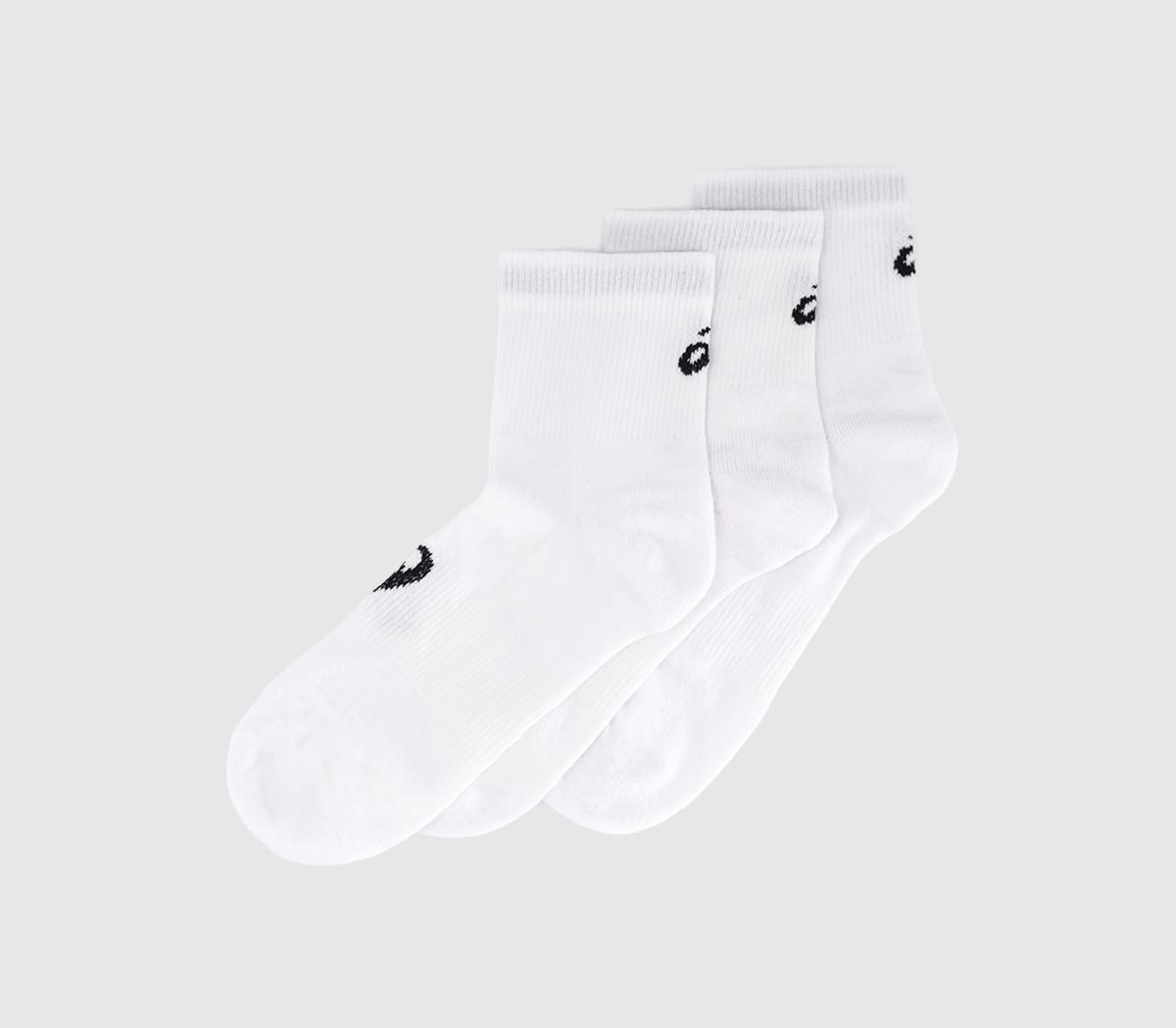 ASICS3pk Mid Ankle SocksWhite Black