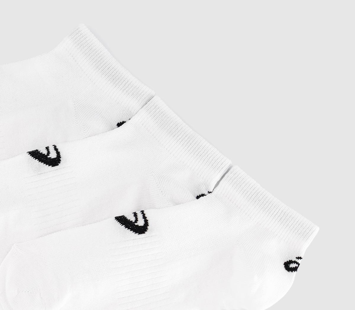 ASICS3pk Ankle SocksWhite Black