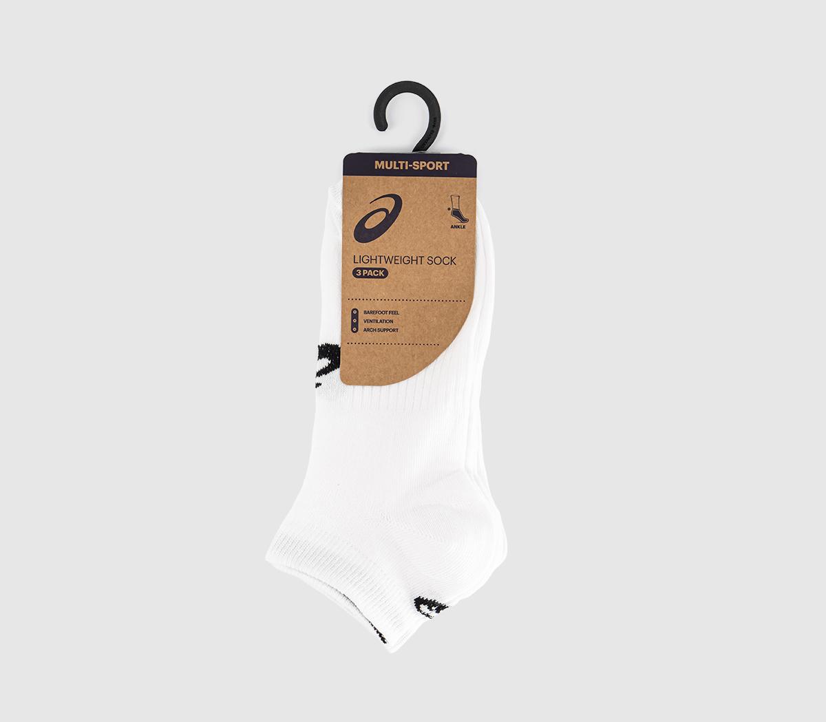 ASICS3pk Ankle SocksWhite Black
