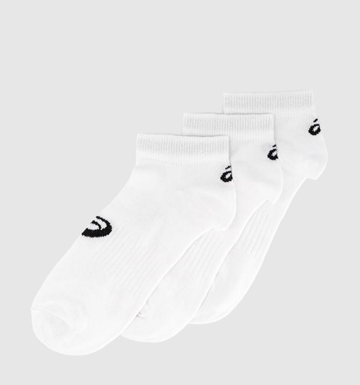 ASICS 3pk Ankle Socks White Black