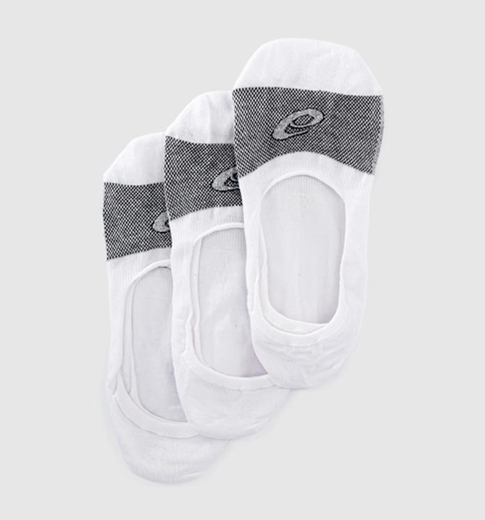 ASICS 3pk Secret Socks White Black