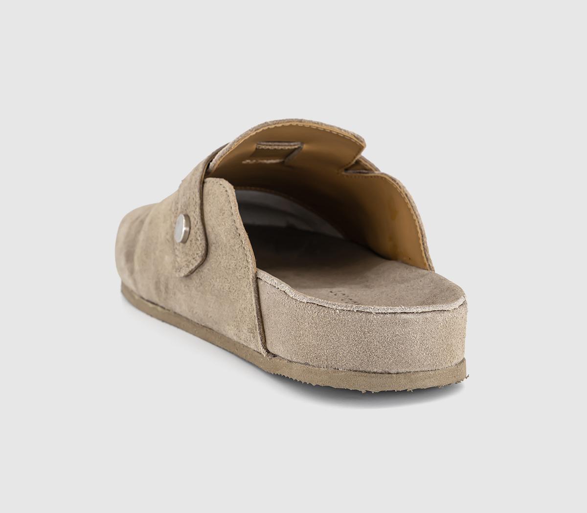 OFFICEFawn Slip On ClogsGrey Suede