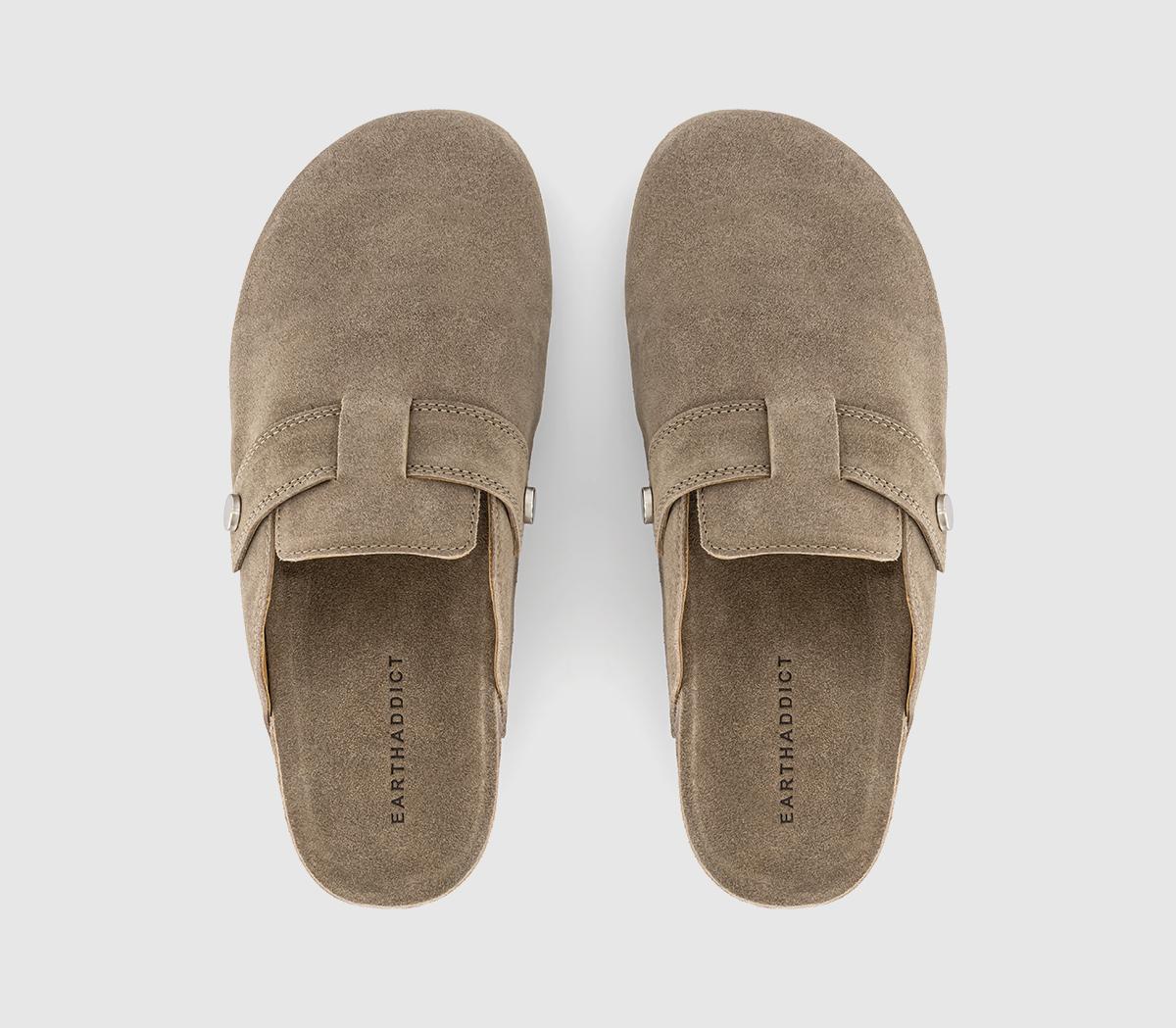OFFICEFawn Slip On ClogsGrey Suede