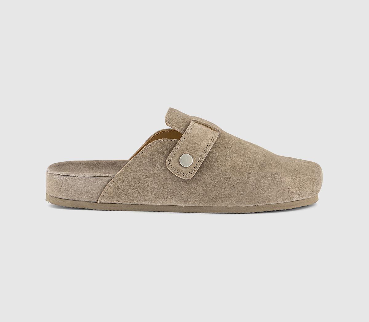 OFFICEFawn Slip On ClogsGrey Suede