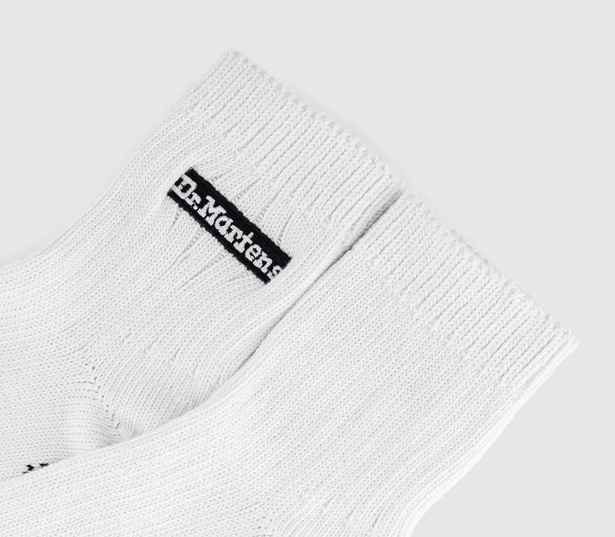 Dr. MartensMid Crew SocksWhite