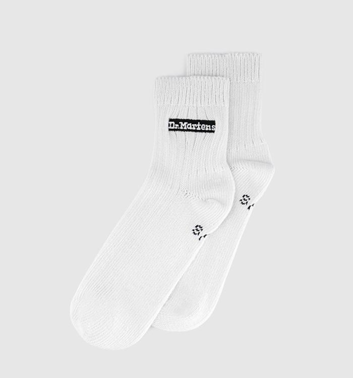 Dr. Martens Mid Crew Socks White
