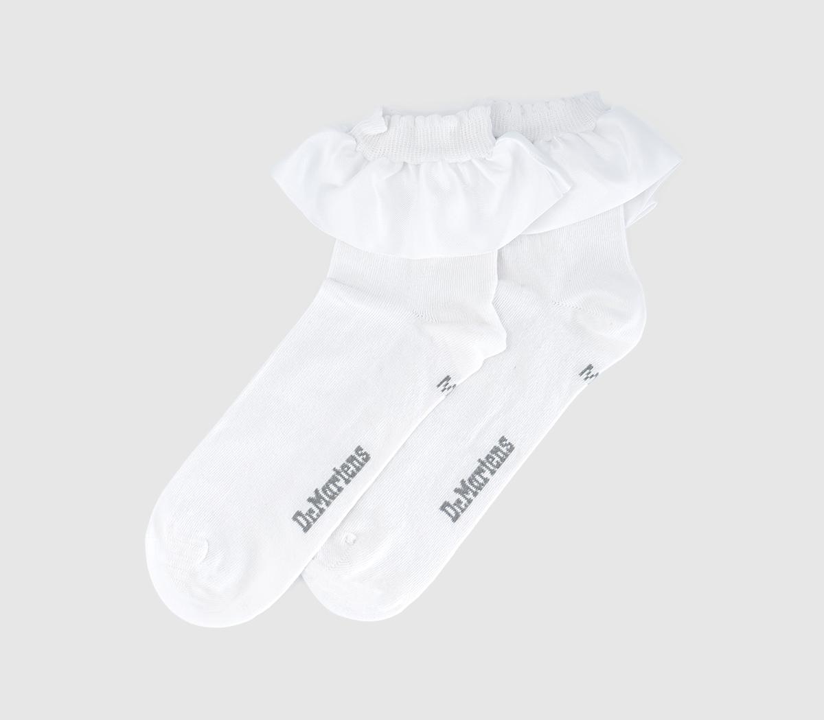 Dr. MartensSatin Frill SocksWhite