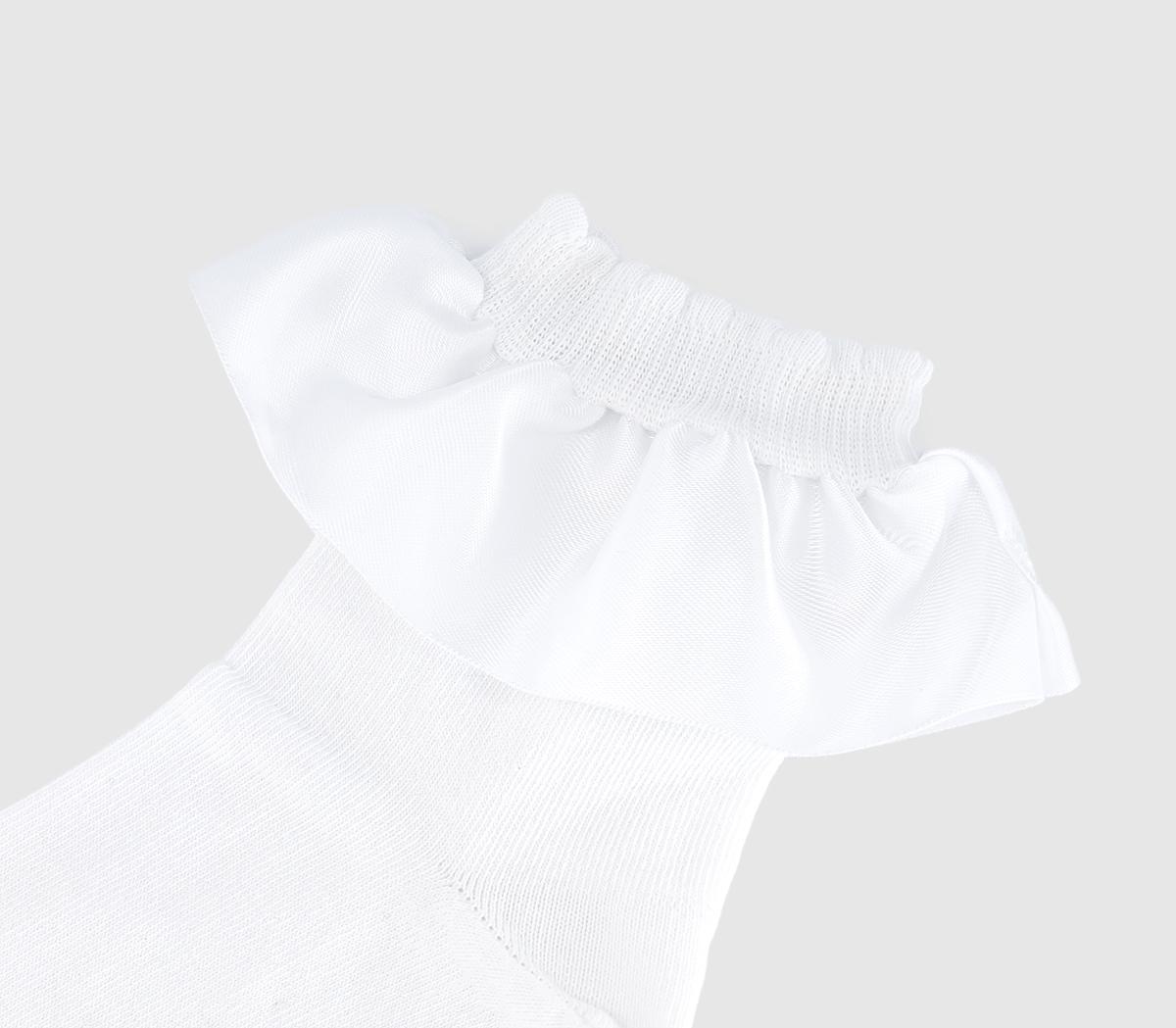 Dr. MartensSatin Frill SocksWhite