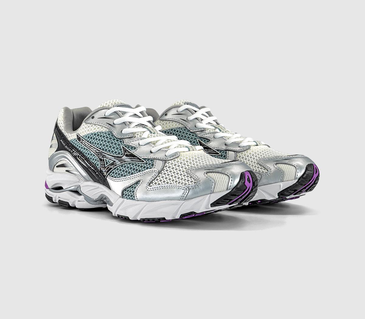 MizunoWave Rider 10 TrainersSnow White Black Slate