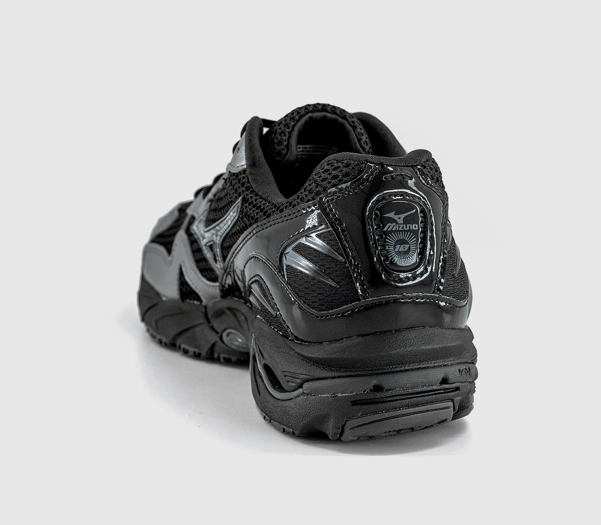 Mizuno Wave Rider 10 Trainers Black Black Sand Metallic Gray