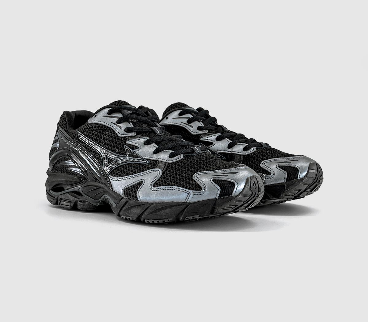 MizunoWave Rider 10 TrainersBlack Black Sand Metallic Gray