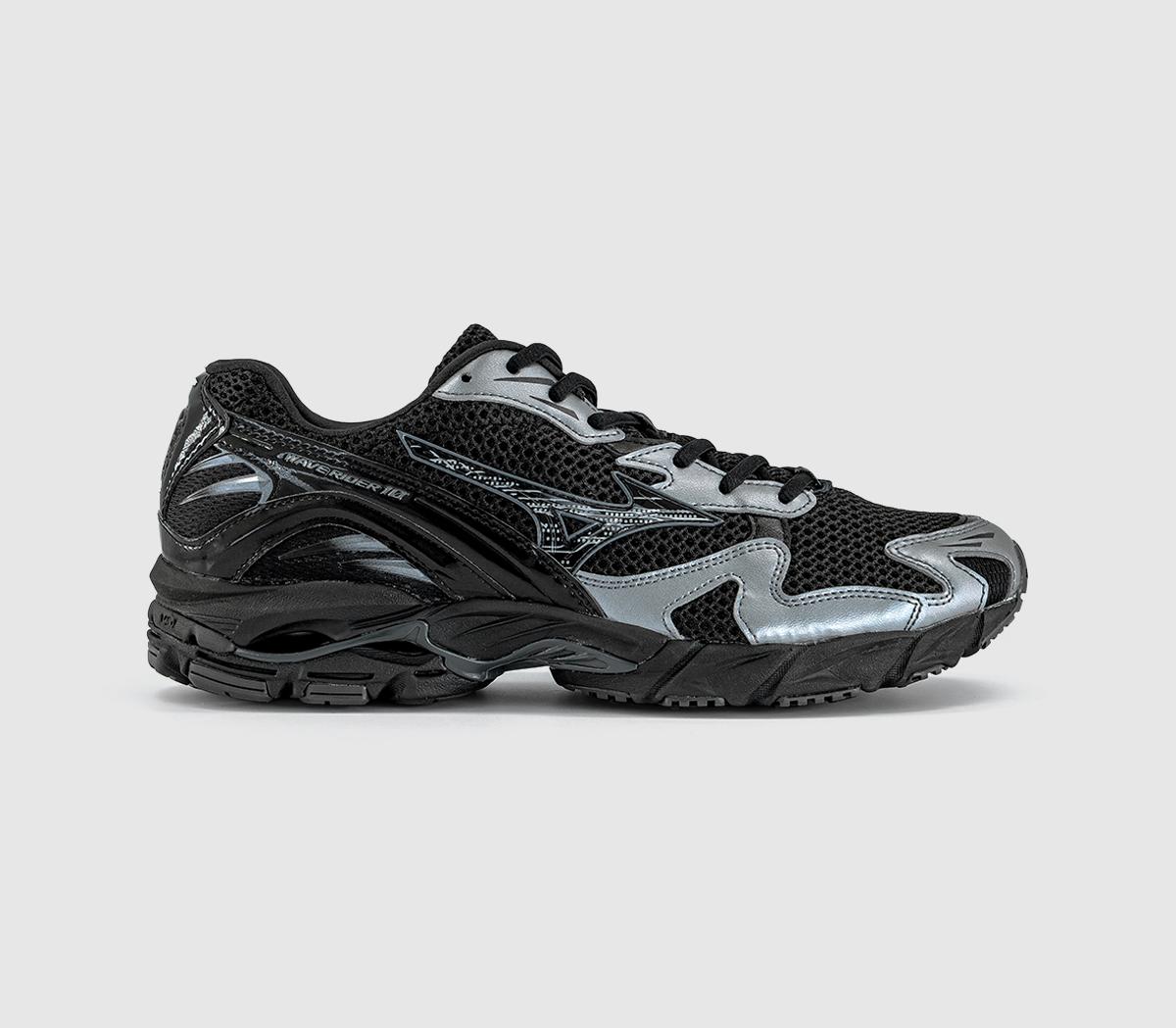 MizunoWave Rider 10 TrainersBlack Black Sand Metallic Gray