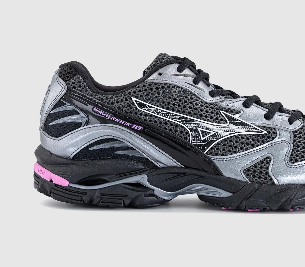 MizunoWave Rider 10 TrainersBlack Sand Black Spring Crocus