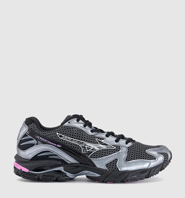 Mizuno Wave Rider 10 Trainers Black Sand Black Spring Crocus