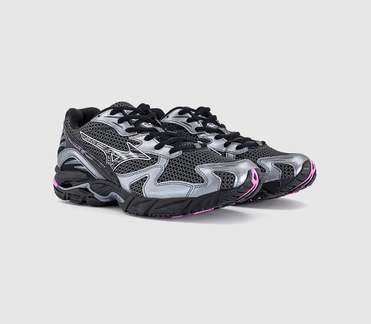 MizunoWave Rider 10 TrainersBlack Sand Black Spring Crocus